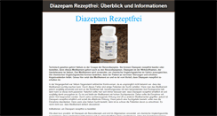 Desktop Screenshot of diazepamrezeptfrei.net